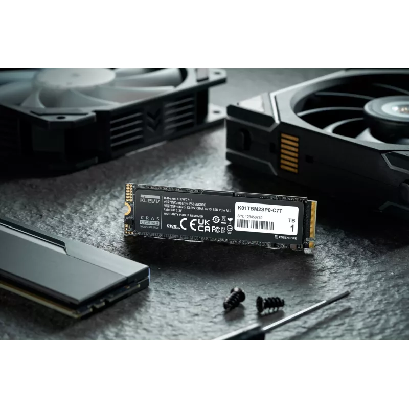 SSD-Laufwerk KLEVV 1 TB M.2 2280 PCIe Gen3 NVMe K01TBM2SP0-C7T