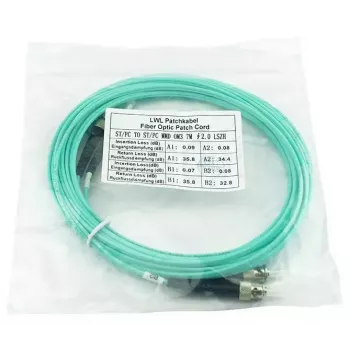 BlueOptics SFP3333EU0.5MK InfiniBand Glasfaserkabel 0,5 m ST Aqua