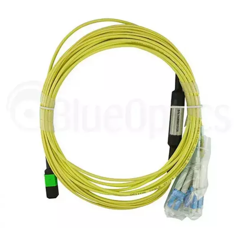 BlueOptics CBL-MPO12-4LC-SMF-5M-BO InfiniBand Glasfaserkabel MPO 4x LC 5m