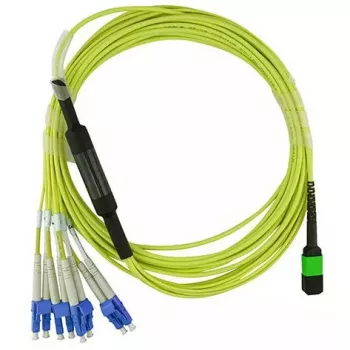 BlueOptics CBL-MPO12-4LC-SMF-5M-BO InfiniBand Glasfaserkabel MPO 4x LC 5m