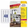 Selbstklebendes Druckeretikett AVERY L4778-8