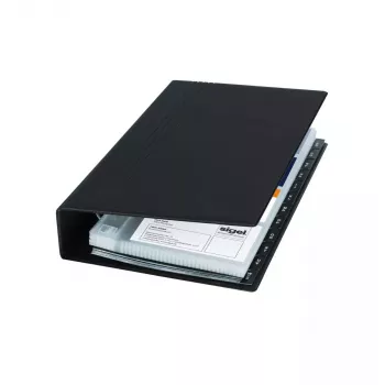 Visitenkartenhalter Sigel VZ300 Kunststoff Schwarz
