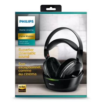 Philips SHD8850/12 Kopfhörer/Headset Kabellos Kopfband Musik Schwarz