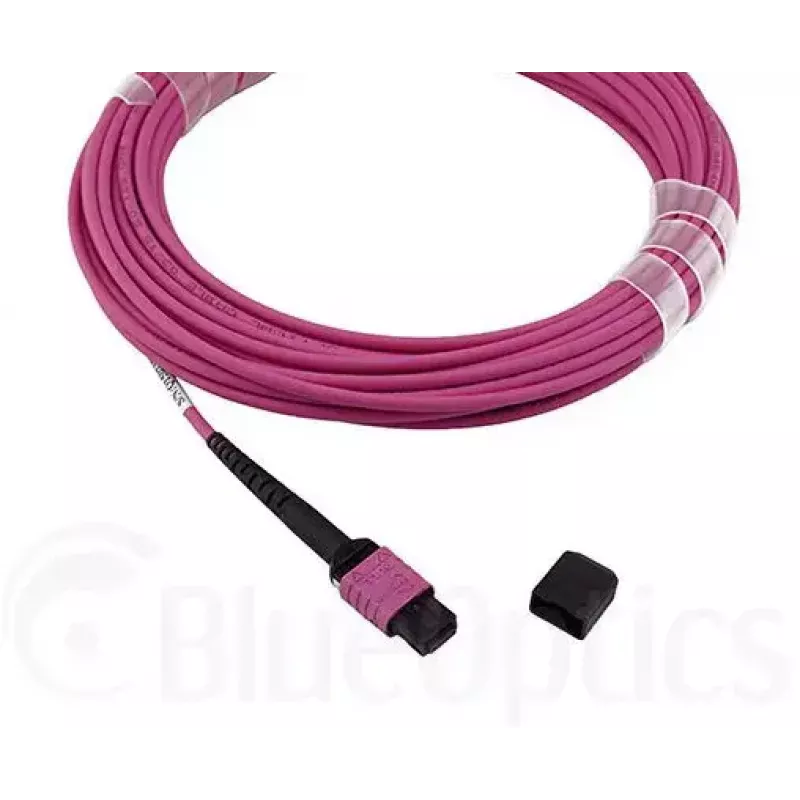 BlueOptics CBL-MPO12-4LC-OM4-15M-BO InfiniBand-Glasfaserkabel MPO 4x LC 15m