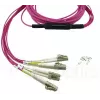 BlueOptics CBL-MPO12-4LC-OM4-15M-BO InfiniBand-Glasfaserkabel MPO 4x LC 15m