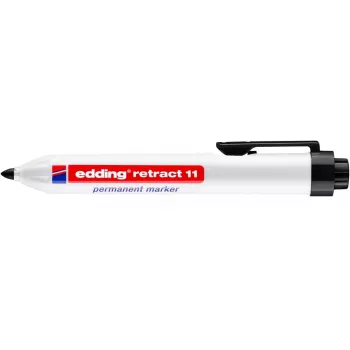 Permanenter Marker Edding Retract 11 Rundspitze Schwarz