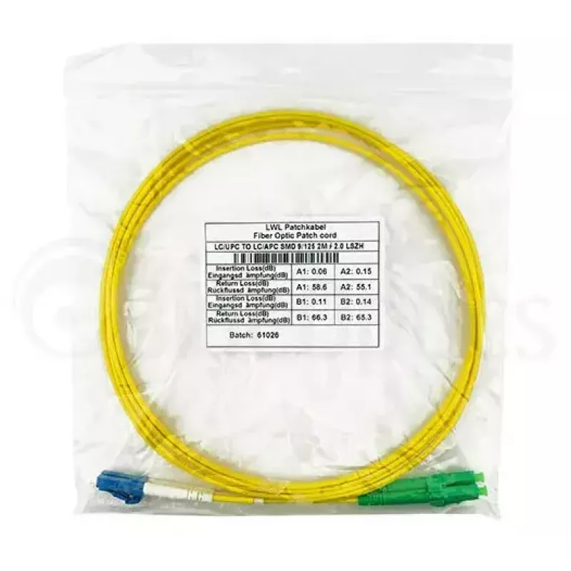 Glasfaserkabel BlueOptics SFP3131BU5MS LC G.657.A1 5 m Gelb