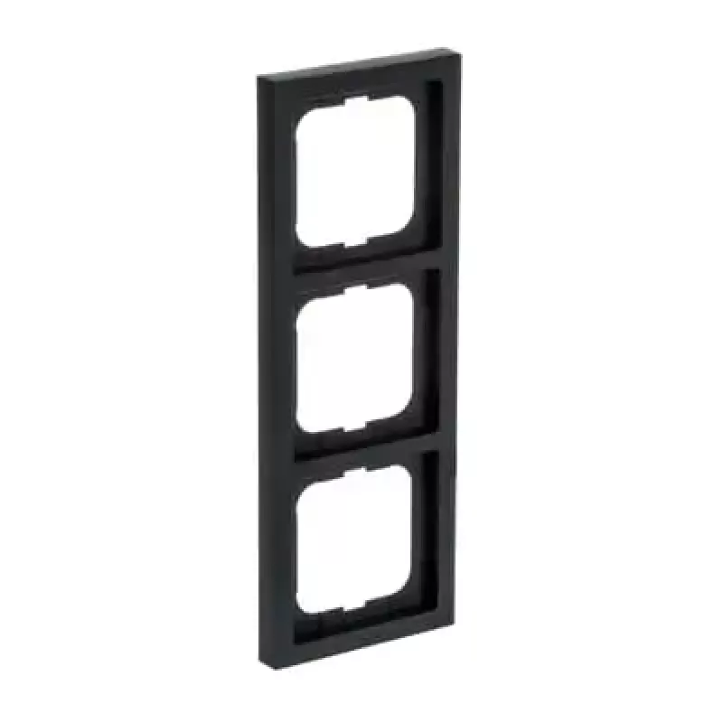 Busch-Jaeger Abdeckplatte 1723-885K Schwarz, Thermoplast, schraubenlos, 80×222×11 mm