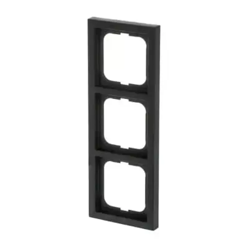Busch-Jaeger Abdeckplatte 1723-885K Schwarz, Thermoplast, schraubenlos, 80×222×11 mm