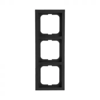 Busch-Jaeger Abdeckplatte 1723-885K Schwarz, Thermoplast, schraubenlos, 80×222×11 mm