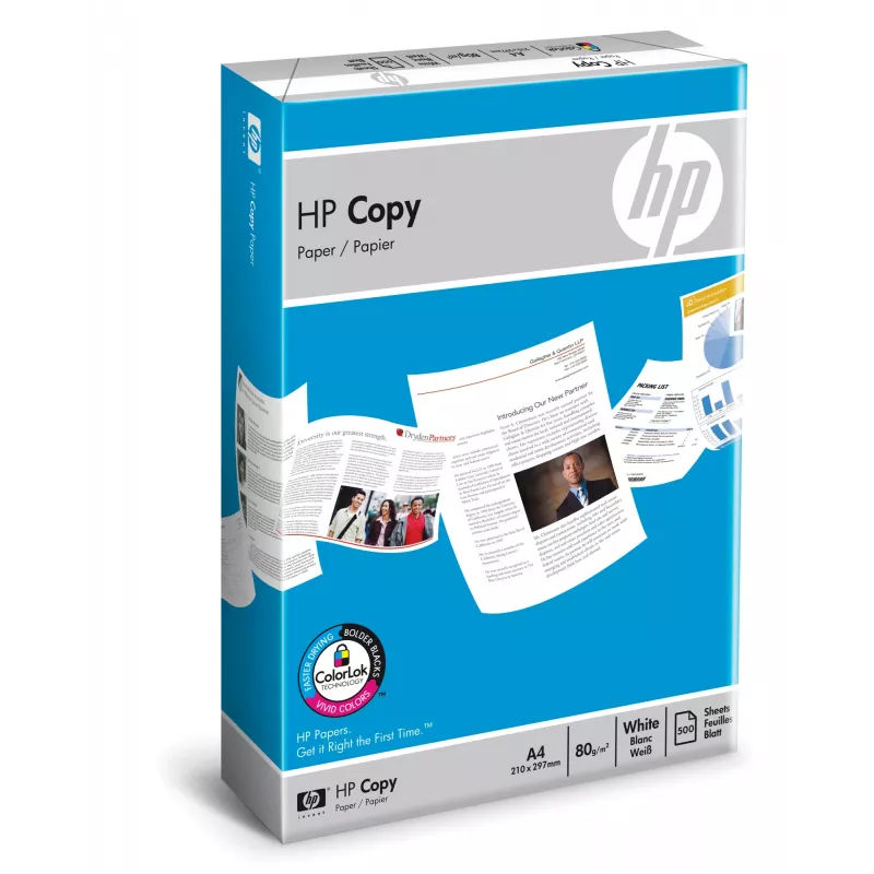 HP Copy Papier 80 g/m² - 500 Blatt/A4/210 x 297 mm, 20 - 80 %, 15 - 35 °C, 0 - 40 °C, 210 mm, 50 mm, 297 mm