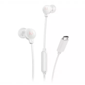 Motorola EARBUDS3CSWHITE Kopfhörer/Headset Kabelgebunden In-Ear Anrufe/Musik USB Typ-C Weiß