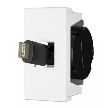 Steckdose USB C Kindermann 7464000620 Schwarz Weiß