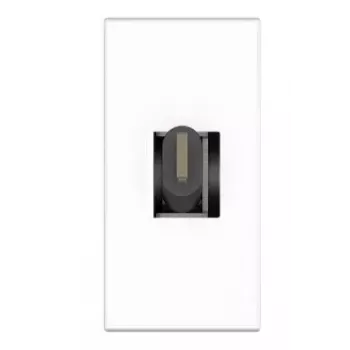 Steckdose USB C Kindermann 7464000620 Schwarz Weiß