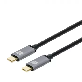 Techly USB 3.2 Gen 2 USB-C M/M Kabel 1m Schwarz, 1 m, USB B, USB C, USB 3.2 Gen 1 (3.1 Gen 1), 10 Gbit/s, Schwarz