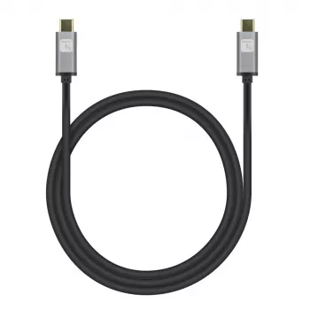 Techly USB 3.2 Gen 2 USB-C M/M Kabel 1m Schwarz, 1 m, USB B, USB C, USB 3.2 Gen 1 (3.1 Gen 1), 10 Gbit/s, Schwarz
