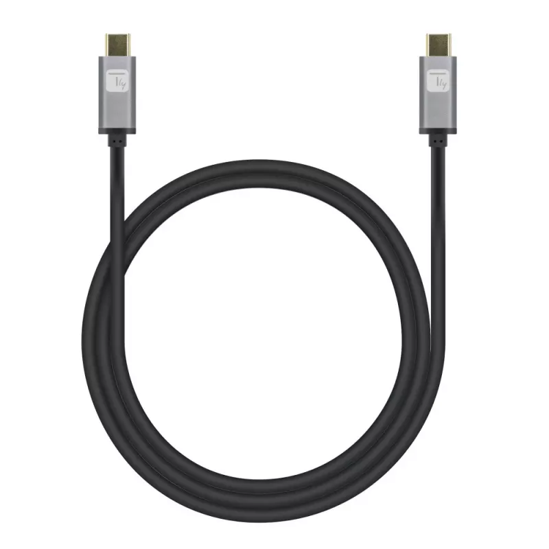 Techly USB 3.2 Gen 2 USB-C M/M Kabel 1m Schwarz, 1 m, USB B, USB C, USB 3.2 Gen 1 (3.1 Gen 1), 10 Gbit/s, Schwarz
