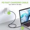 Techly USB 3.2 Gen 2 USB-C M/M Kabel 1m Schwarz, 1 m, USB B, USB C, USB 3.2 Gen 1 (3.1 Gen 1), 10 Gbit/s, Schwarz