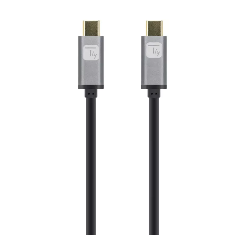 Techly USB 3.2 Gen 2 USB-C M/M Kabel 1m Schwarz, 1 m, USB B, USB C, USB 3.2 Gen 1 (3.1 Gen 1), 10 Gbit/s, Schwarz
