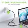 Techly USB 3.2 Gen 2 USB-C M/M Kabel 1m Schwarz, 1 m, USB B, USB C, USB 3.2 Gen 1 (3.1 Gen 1), 10 Gbit/s, Schwarz