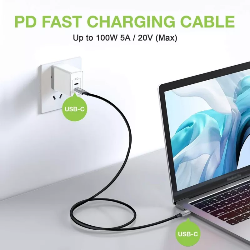 Techly USB 3.2 Gen 2 USB-C M/M Kabel 1m Schwarz, 1 m, USB B, USB C, USB 3.2 Gen 1 (3.1 Gen 1), 10 Gbit/s, Schwarz