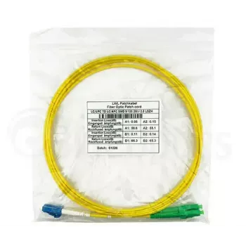 Glasfaserkabel BlueOptics SFP3131BU0.5MS LC G.657.A1 0,5 m Gelb