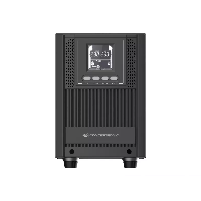 Conceptronic ZEUS52E2K 2000VA 1800W Online Tower USV, IEC, Doppelwandler (Online), 2 kVA, 1800 W, Sinus, 220 V, 240 V