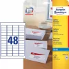 Selbstklebendes Etikett Avery J4791-25 Abgerundetes Rechteck