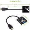 Techly Kabeladapter Konverter HDMI auf VGA mit Audio-Klinkenstecker