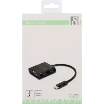 Video-Kabel-Adapter Deltaco USBC-VGA