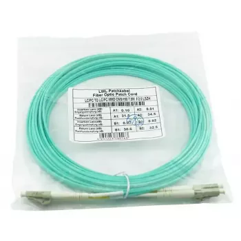 Glasfaserkabel BlueOptics AJ834A-BO 1m 2x LC OM3 Vollduplex