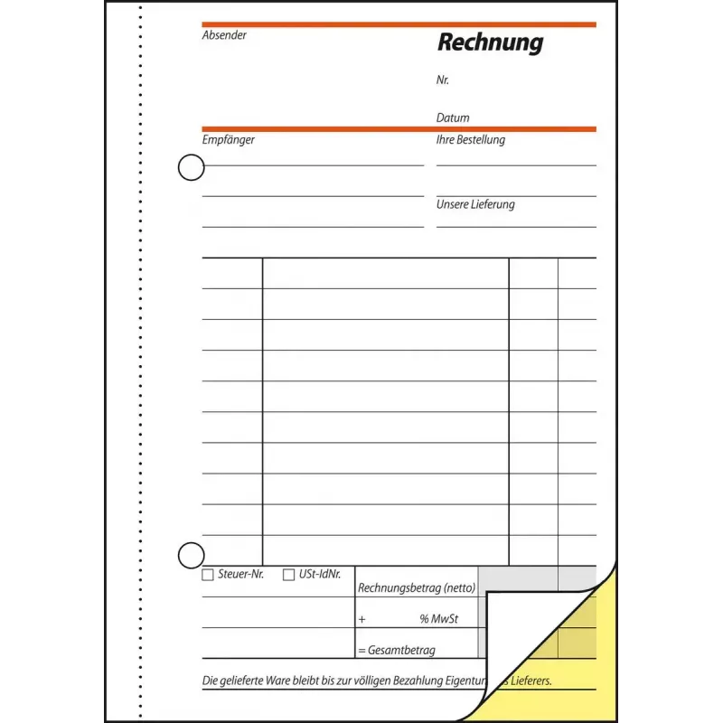 Geschäftsformular Sigel SD033