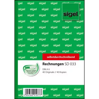 Geschäftsformular Sigel SD033