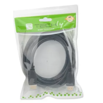 Techly HDMI 2.0 Kabel A/A M/M 0,5m Schwarz ICOC HDMI2-4-005, 0,5 m, HDMI Typ A (Standard), HDMI Typ A (Standard), 4096 x 2160 Pixel, 3D, Schwarz