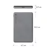 dbramante1928 re-charge - Powerbank 5K Wireless - Grau, 5000 mAh, Kabelloses Laden, 3,87 V, Grau