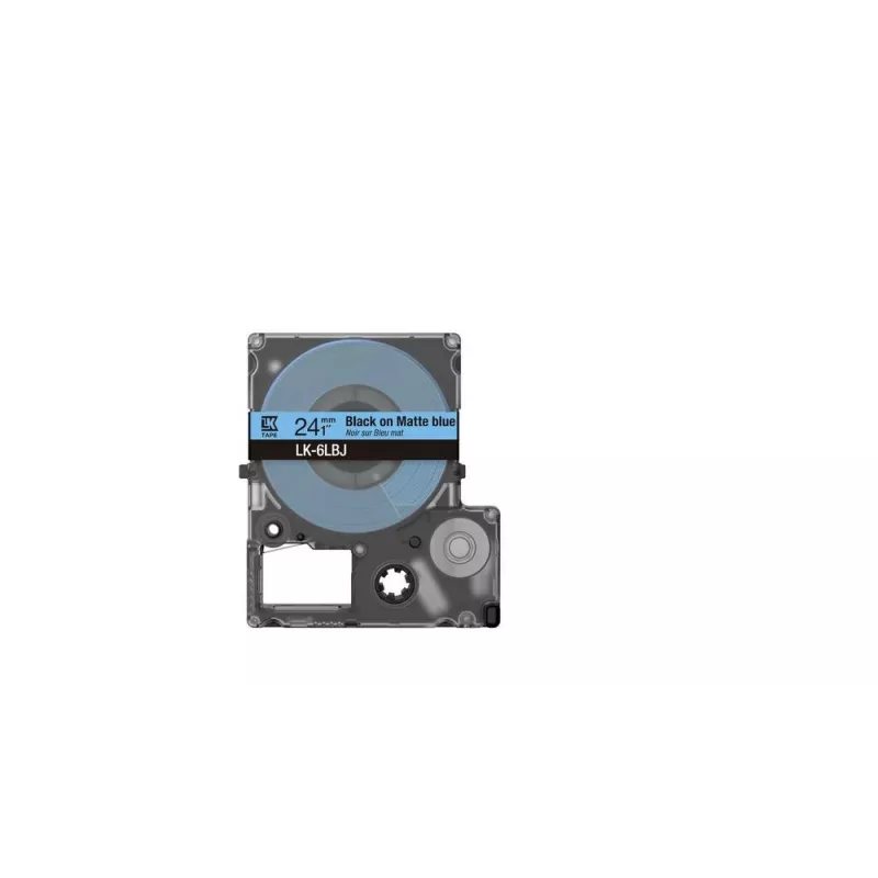 Etikettenband Epson LK-6LBJ Schwarz Blau Thermotransfer 2,4 cm