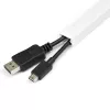 StarTech.com Solider Kabelkanal mit Klebeband & Abdeckung, 19 mm B x 11 mm H – 1 m Länge, PVC Netz-/Stromkabelversteck/Wandkabelkanal, Max. 6 Kabel, UL gelistet