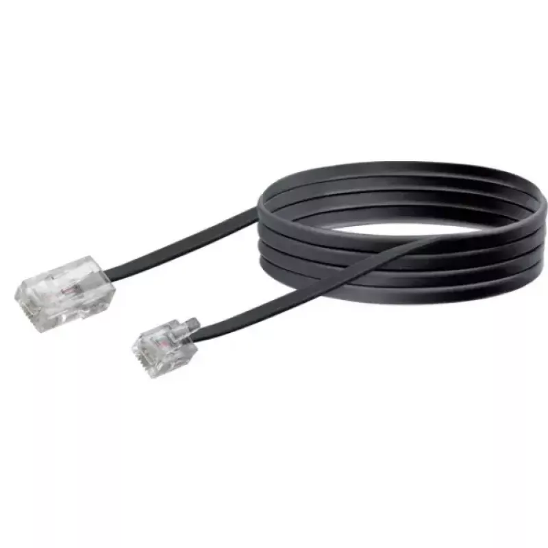 Netzwerkkabel Schwaiger 6,0 m RJ-11 - RJ-45 6 m Schwarz