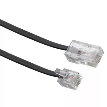 Netzwerkkabel Schwaiger 6,0 m RJ-11 - RJ-45 6 m Schwarz