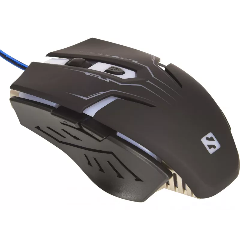 Sandberg Eliminator Maus, Rechtshänder, USB Typ-A, 2400 DPI, Schwarz