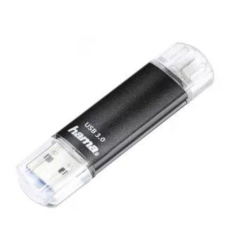 Hama Laeta Twin USB-Stick 256 GB USB Typ-A / Micro-USB 3.2 Gen 1 (3.1 Gen 1) Schwarz