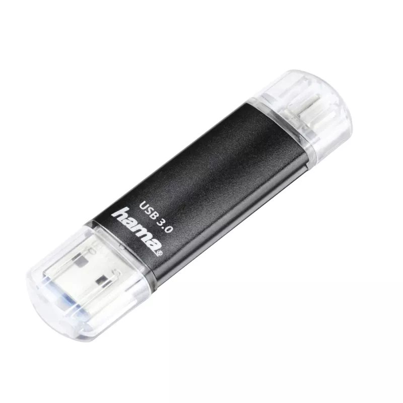 Hama Laeta Twin USB-Stick 256 GB USB Typ-A / Micro-USB 3.2 Gen 1 (3.1 Gen 1) Schwarz