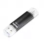 Hama Laeta Twin USB-Stick 256 GB USB Typ-A / Micro-USB 3.2 Gen 1 (3.1 Gen 1) Schwarz