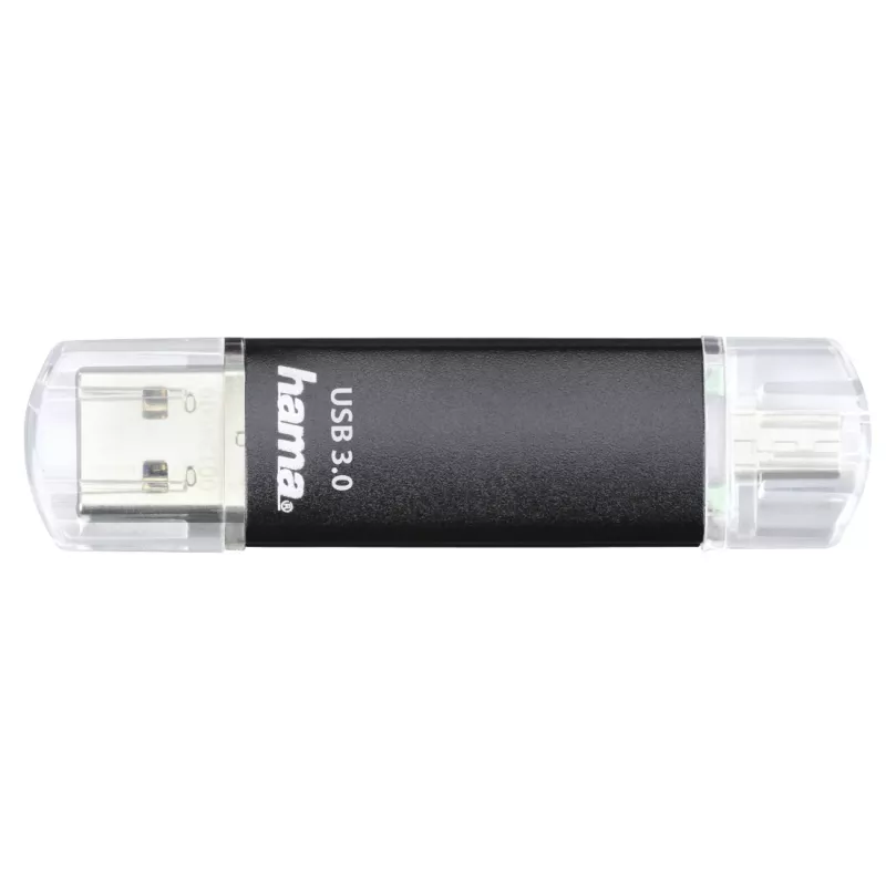 Hama Laeta Twin USB-Stick 256 GB USB Typ-A / Micro-USB 3.2 Gen 1 (3.1 Gen 1) Schwarz