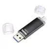 Hama Laeta Twin USB-Stick 256 GB USB Typ-A / Micro-USB 3.2 Gen 1 (3.1 Gen 1) Schwarz