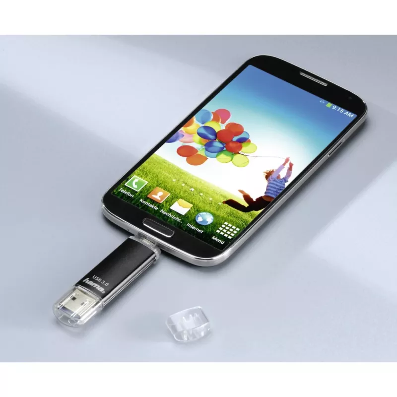 Hama Laeta Twin USB-Stick 256 GB USB Typ-A / Micro-USB 3.2 Gen 1 (3.1 Gen 1) Schwarz