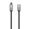Techly USB 3.2 Gen 2 USB-C M/F Kabel 1m Schwarz, 1 m, USB C, USB C, USB 3.2 Gen 2 (3.1 Gen 2), 10 Gbit/s, Schwarz, Grau