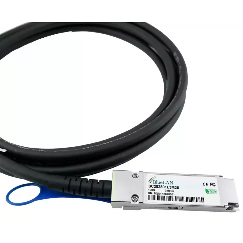 QSFP28-DAC-Kabel BlueOptics QSFP28-DAC-5M-QN 5m Stecker/Stecker