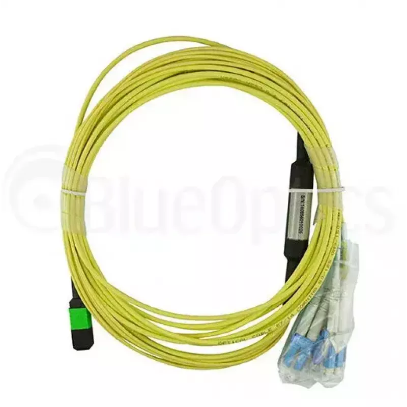 BlueOptics CBL-MPO12-4LC-SMF-1M InfiniBand Glasfaserkabel MPO 4x LC 1m
