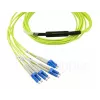 BlueOptics CBL-MPO12-4LC-SMF-1M InfiniBand Glasfaserkabel MPO 4x LC 1m